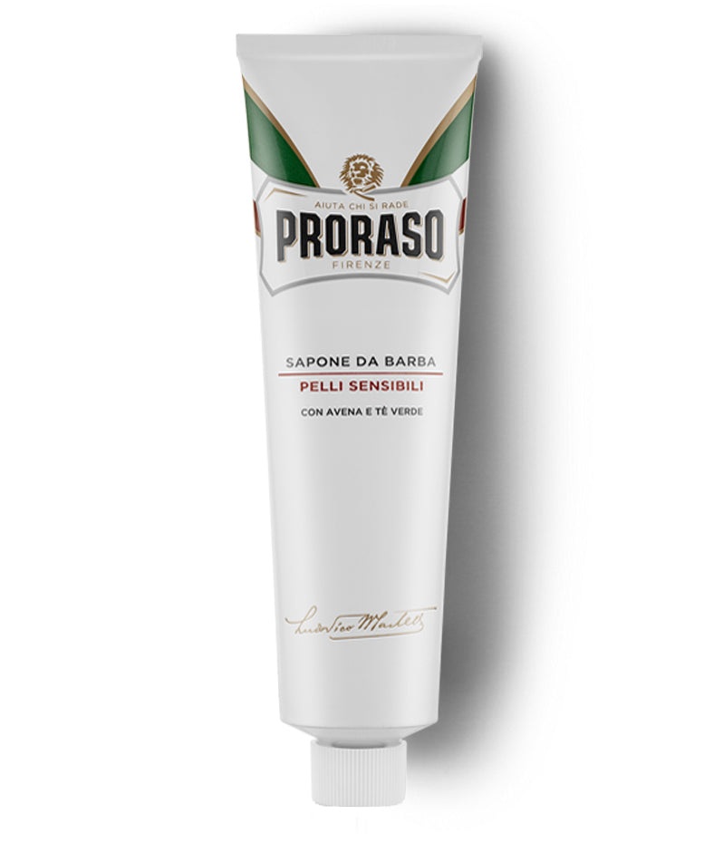 PRORASO Крем для бритья для чувствительной кожи с зеленым чаем и овсом, 150 мл 1
