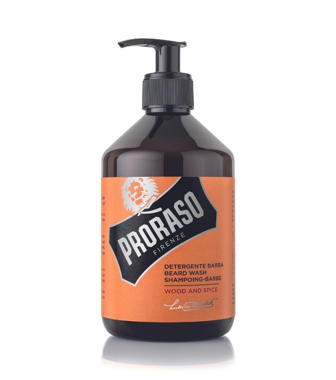 PRORASO Шампунь для бороды WOOD AND SPICE (проф.) 500 мл 1