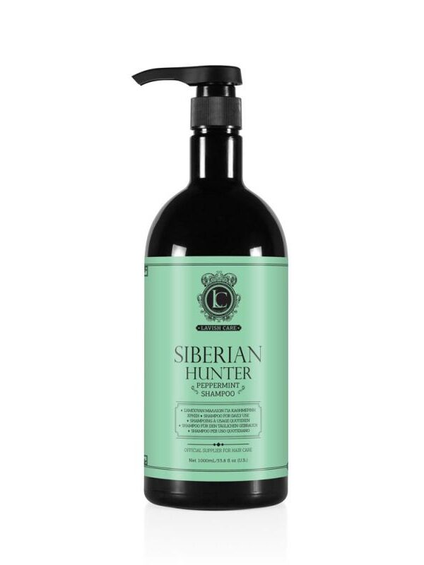 Lavish Care Набор Шампунь для ежедневн. использов. Siberian Hunter Peppermint Shampoo 1000мл+Дозатор