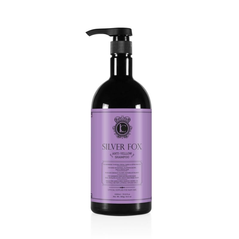 Lavish Care Шампунь для светлых и седых волос Silver Fox Anti Yellow Shampoo 1000 мл 1