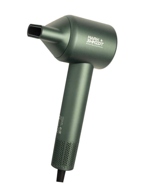 Профессиональный фен Mark Shmidt Siren LED 801 Green, 1600 Вт